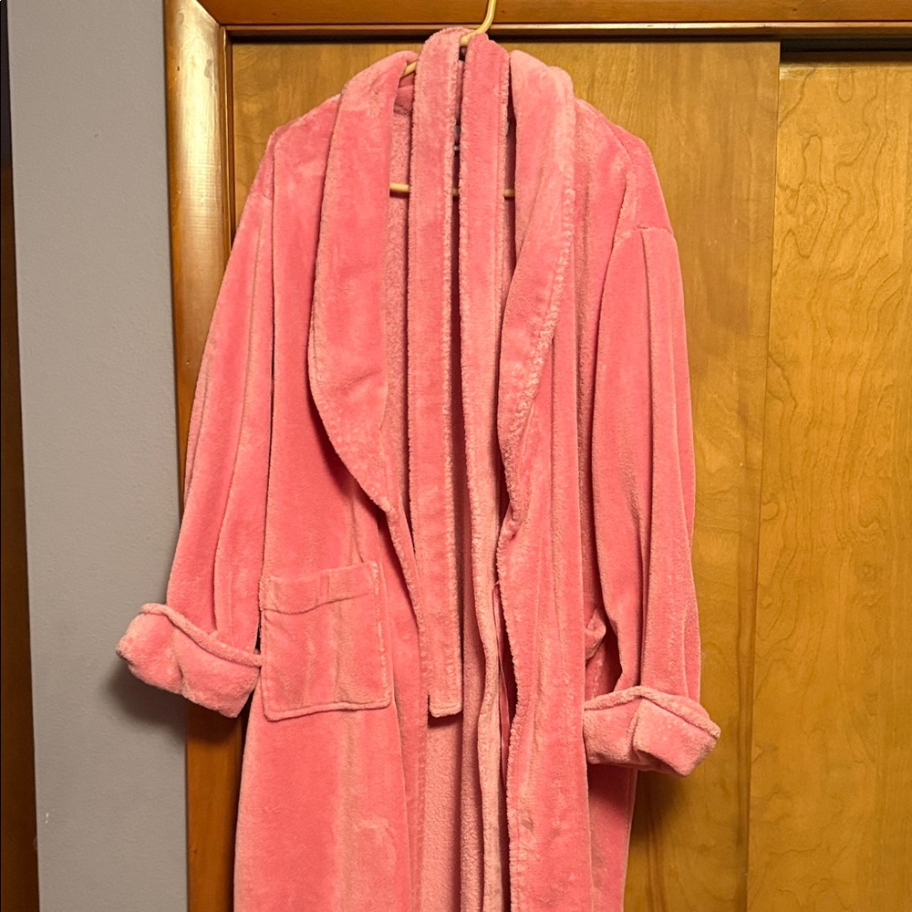 Women's Pink Plush Coat